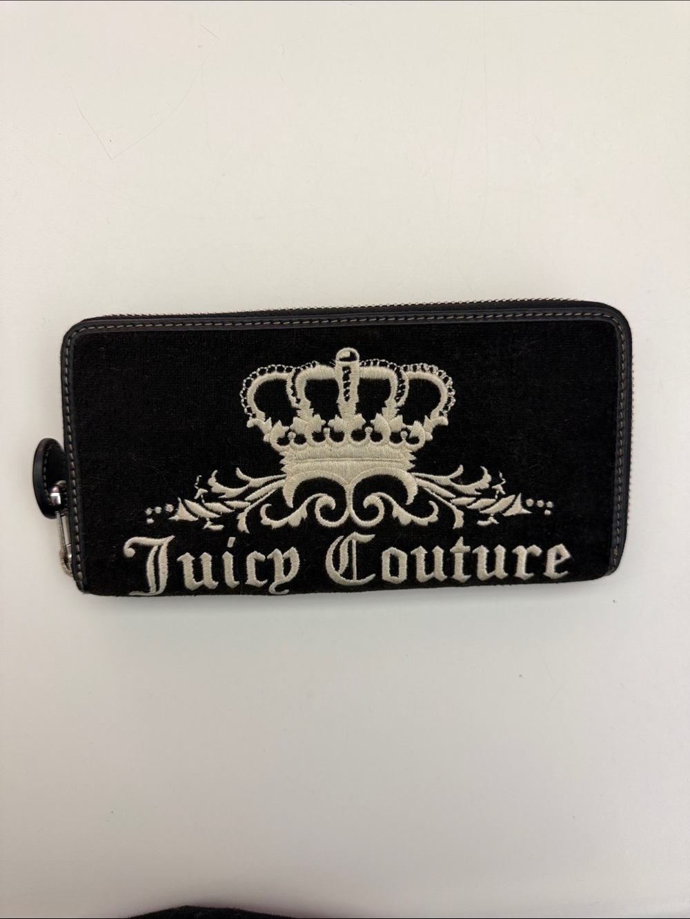 Juicy Couture Black Velour Wallet